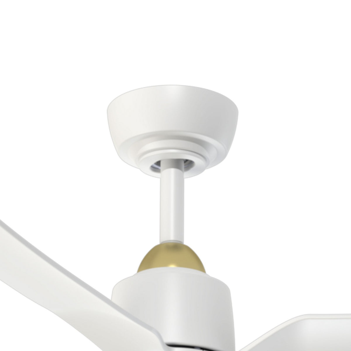 Ventilateur de plafond Hugo Non, Or brossé/Blanc, 42 3/8" – vue 3