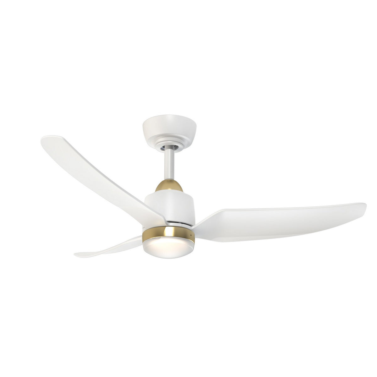 Ventilateur de plafond Hugo Non, Or brossé/Blanc, 42 3/8" – vue 5