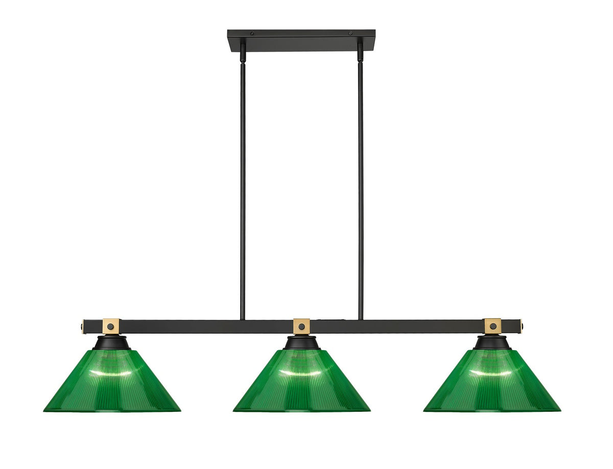 Suspension linéaire Bronte Vert, 14" – vue 2
