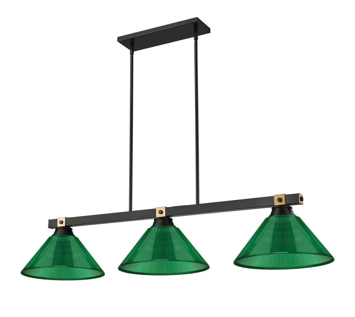 Suspension linéaire Bronte Vert, 14" – vue 4