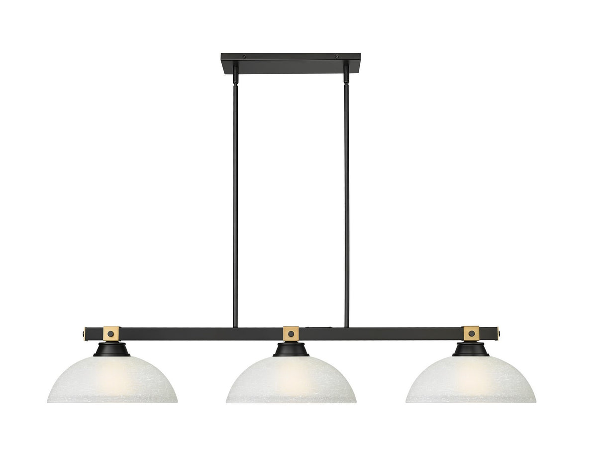 Suspension linéaire Bronte Lin blanc, 13 1/2" – vue 2