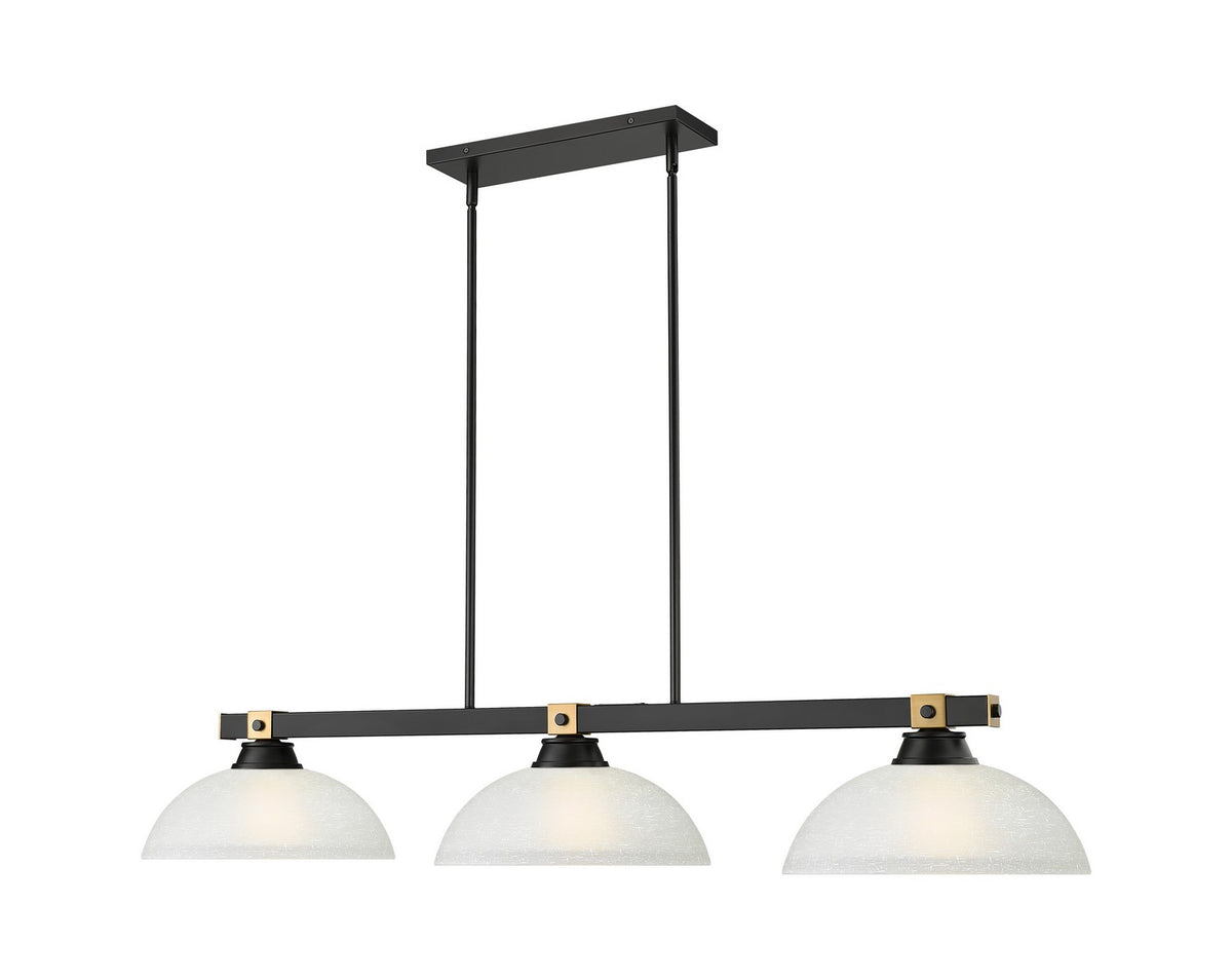 Suspension linéaire Bronte Lin blanc, 13 1/2" – vue 3