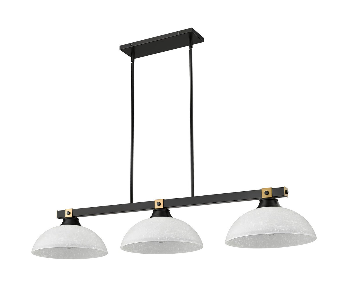 Suspension linéaire Bronte Lin blanc, 13 1/2" – vue 4