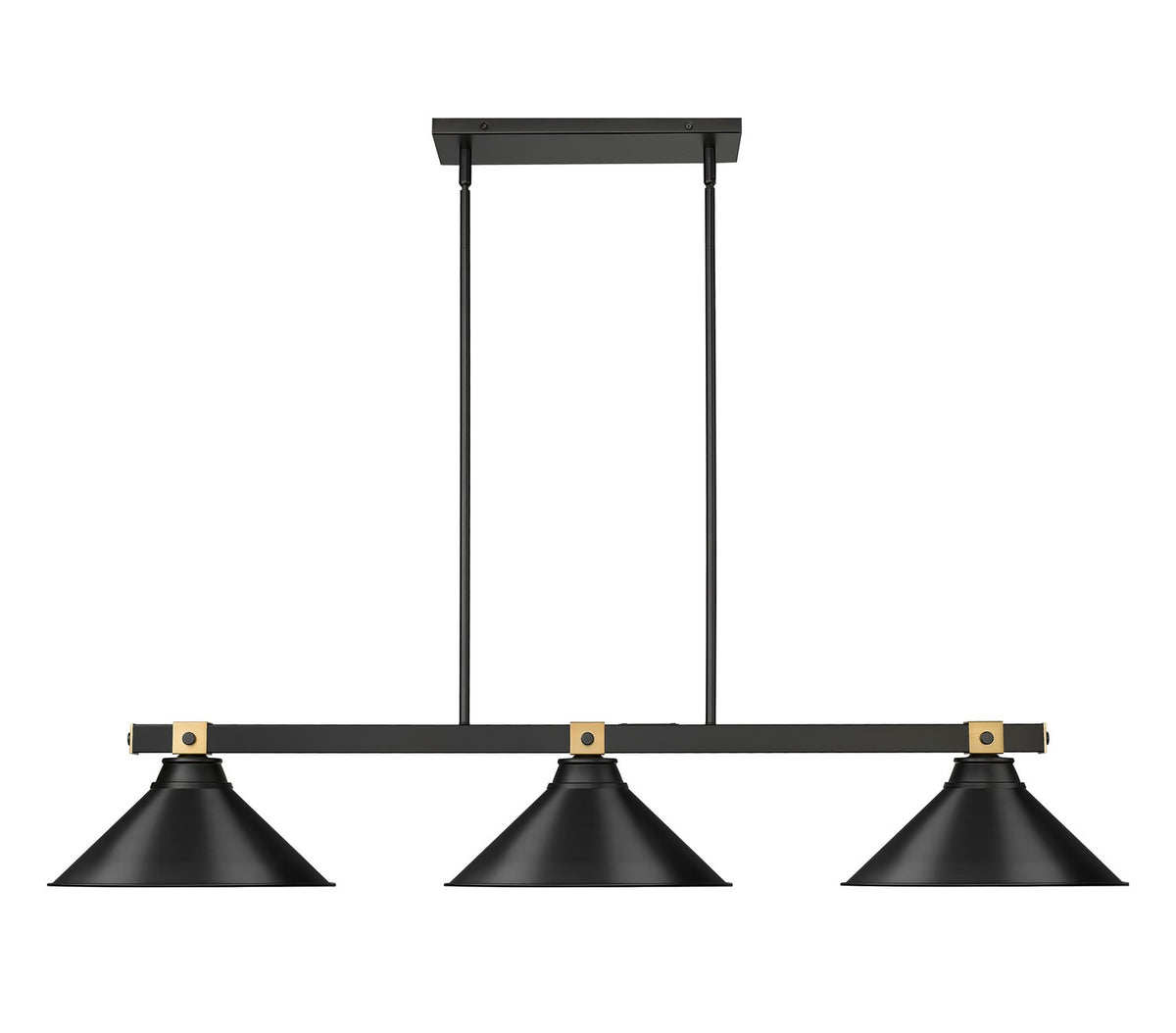 Suspension linéaire Bronte Noir mat, 15 1/4" – vue 2