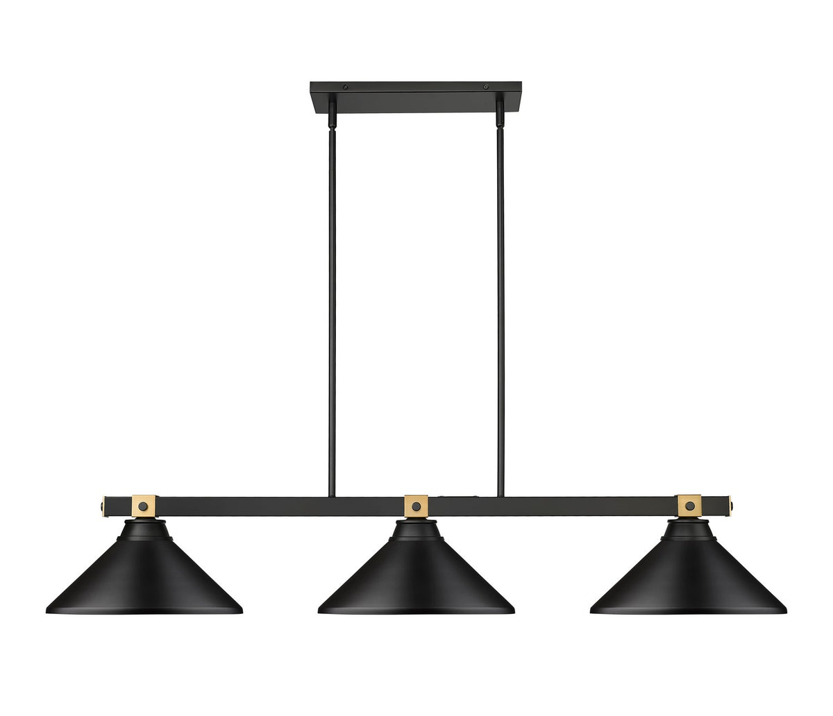Suspension linéaire Bronte Noir mat, 14" – vue 2