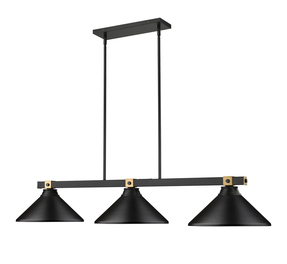 Suspension linéaire Bronte Noir mat, 14" – vue 3