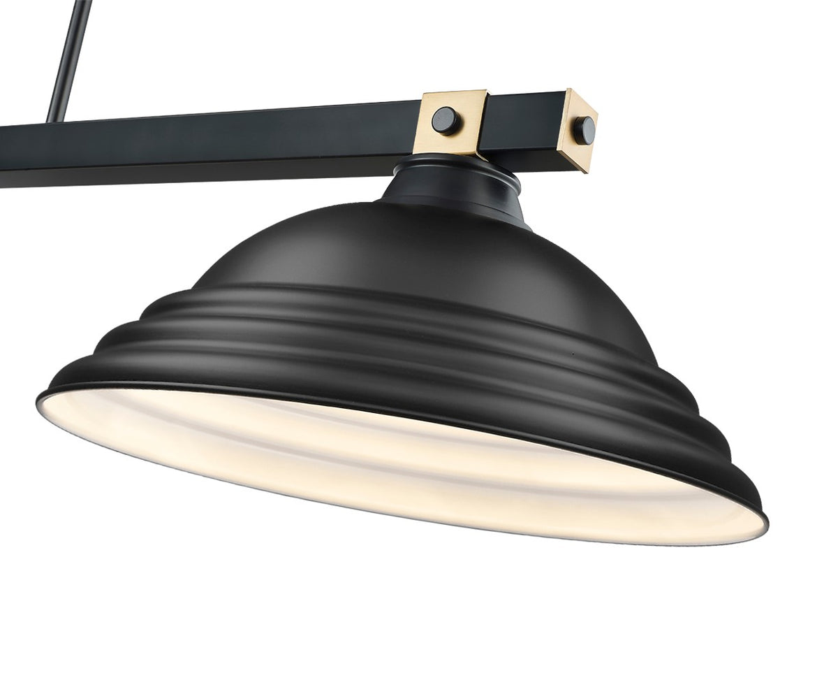 Suspension linéaire Bronte Noir mat, 16" – vue 5