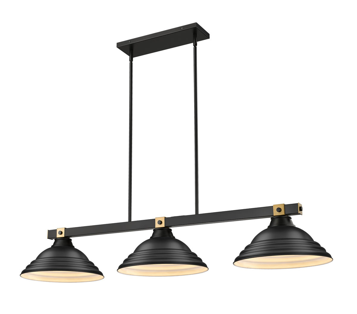 Suspension linéaire Bronte Noir mat, 16" – Z-Lite