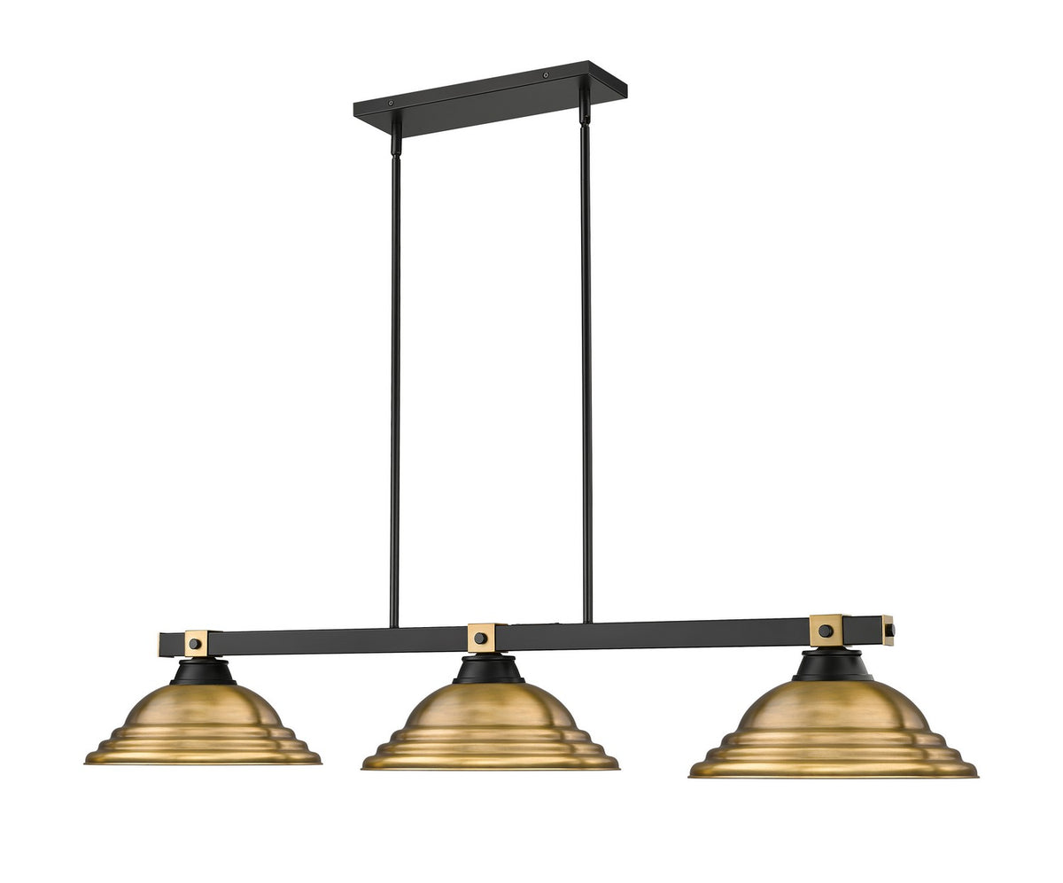 Suspension linéaire Bronte Laiton frotté, 16" – vue 3