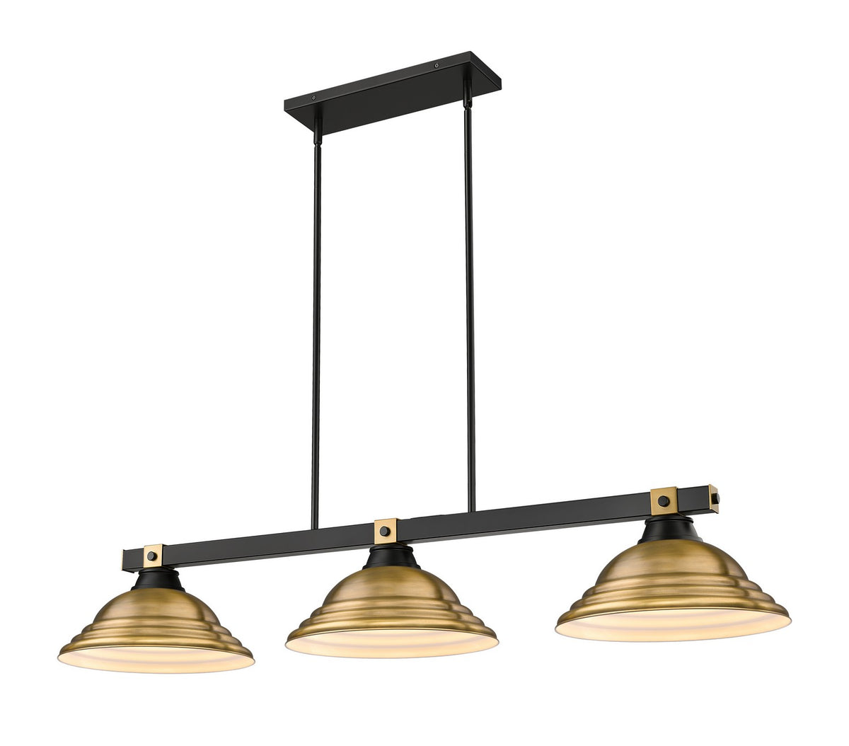 Suspension linéaire Bronte Laiton frotté, 16" – Z-Lite