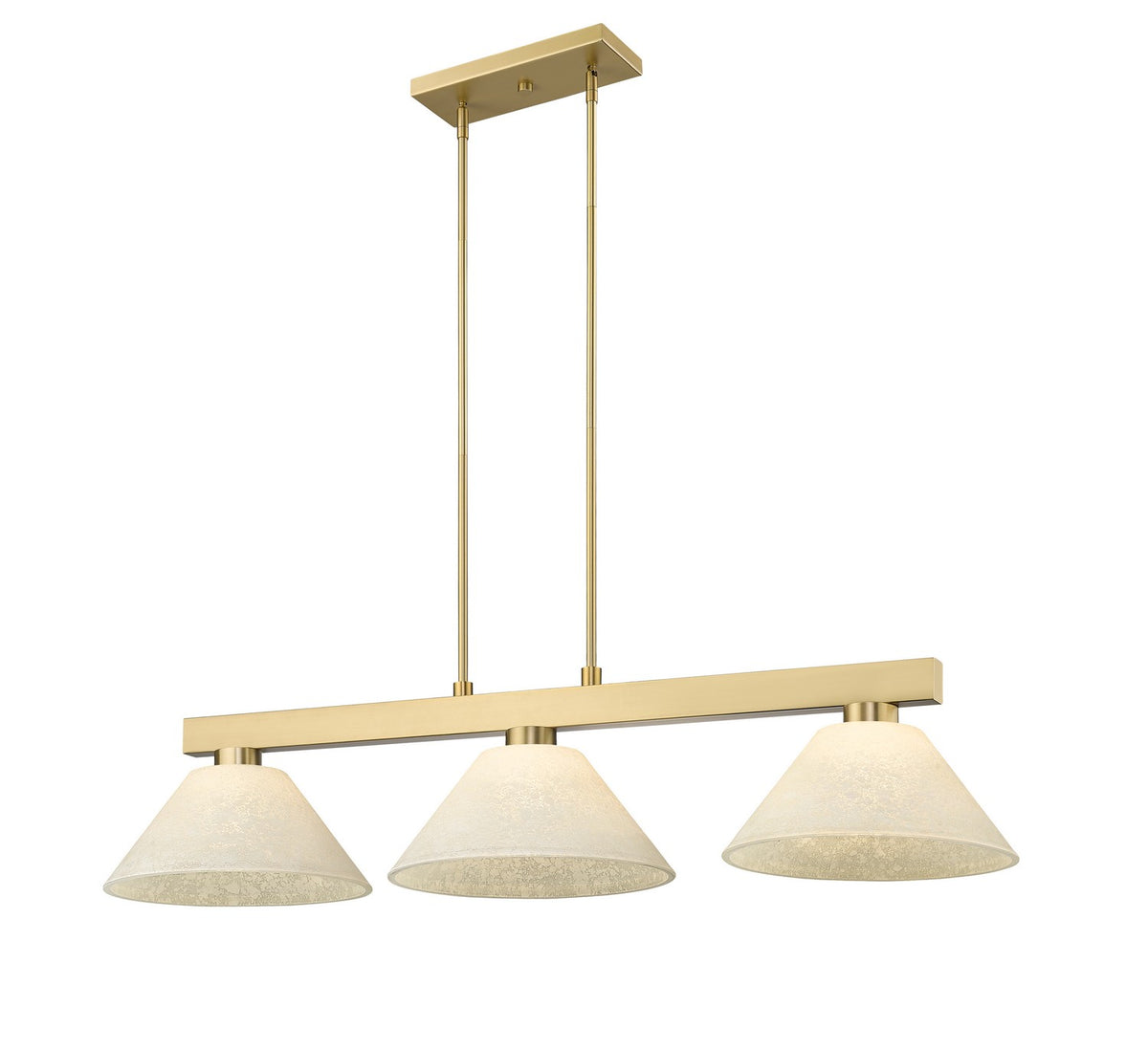 Suspension linéaire Cobalt Moucheté doré, 14 1/4" – Z-Lite