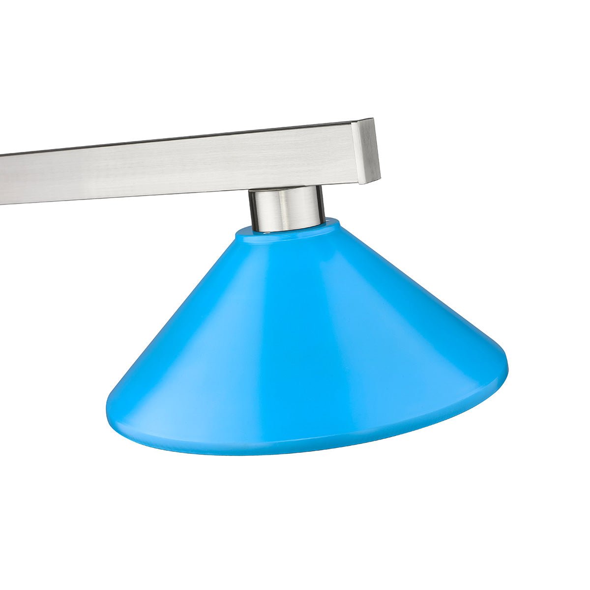 Lampe de billard Cobalt - Nickel brossé Bleu électrique 14" by Z - Lite | Luminaires & cie