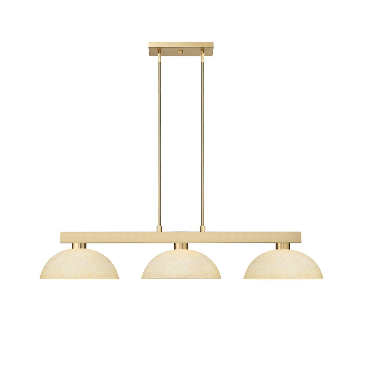 Lampe de billard Cobalt - Or moderne Moucheté d'or (Dôme) 13 1/2" by Z - Lite | Luminaires & cie