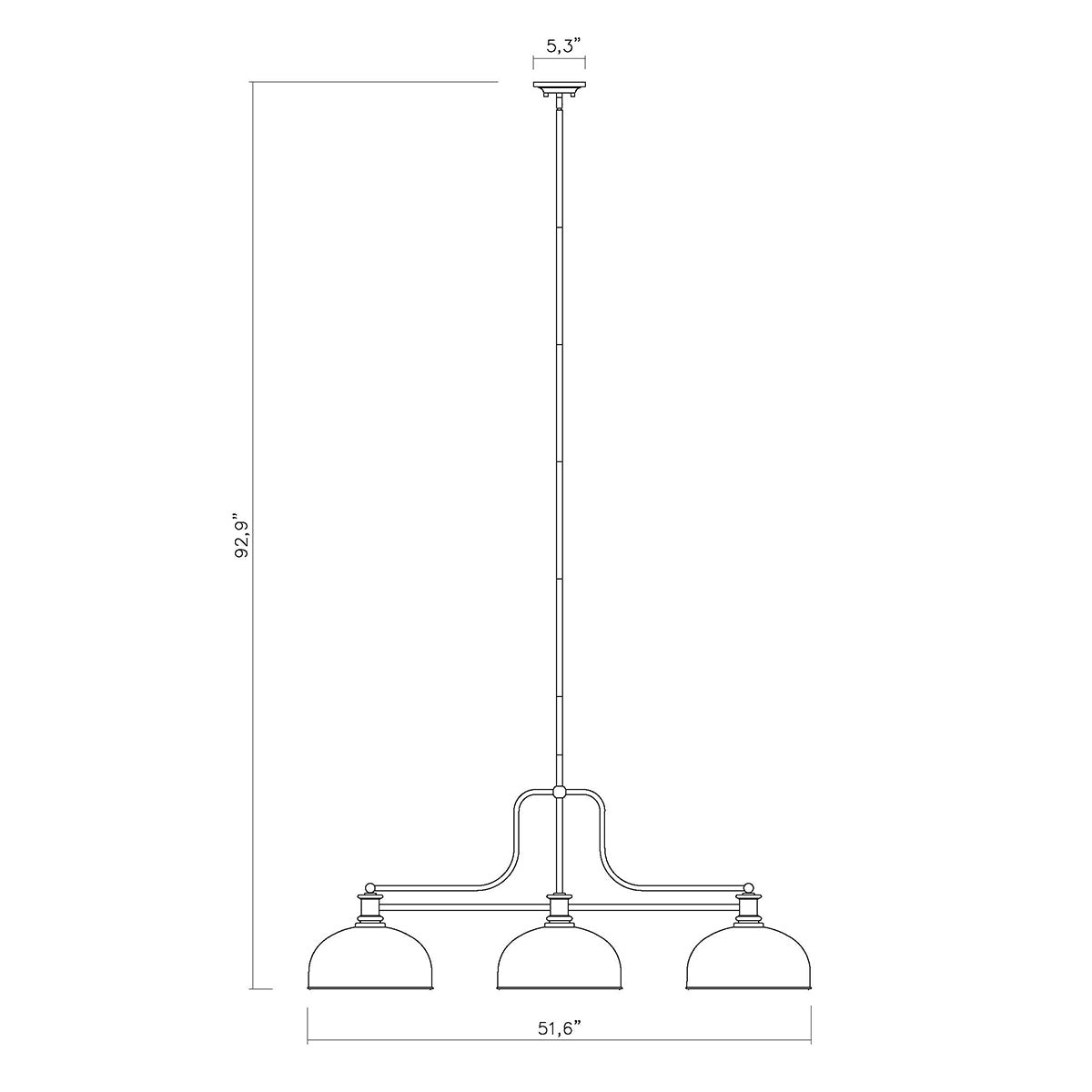 Lampe de billard Melange