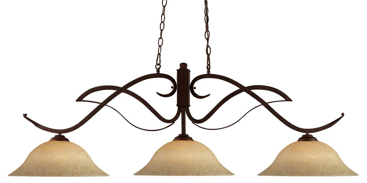 Suspension linéaire Phoenix Moucheté doré, 16" – Z-Lite