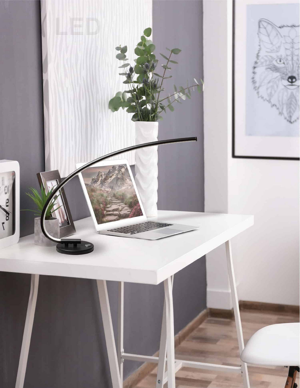 Lampe de bureau 322-LEDT Noir – vue 2