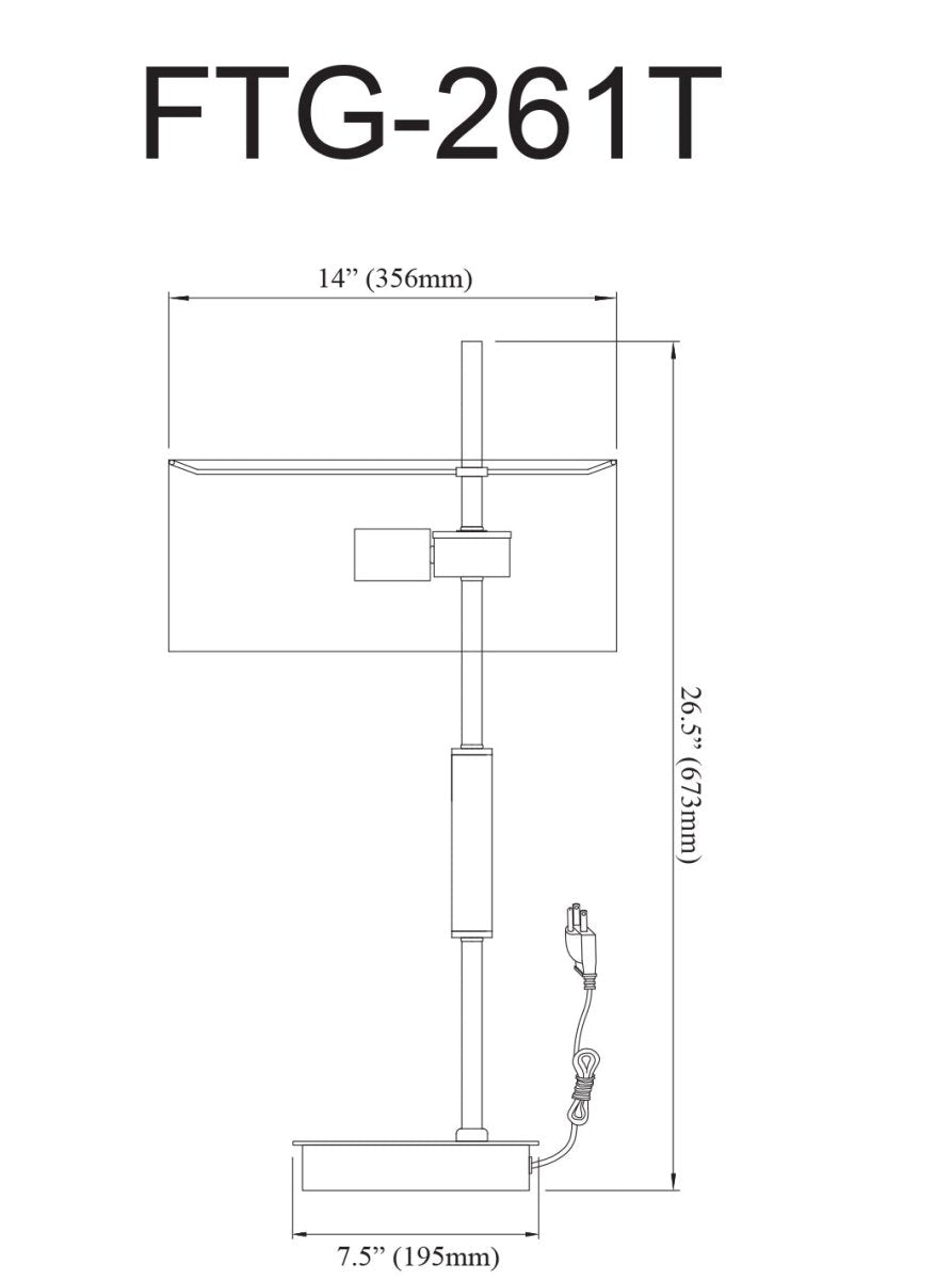 Lampe de bureau Fitzgerald - Laiton vieilli by Dainolite | Luminaires & cie
