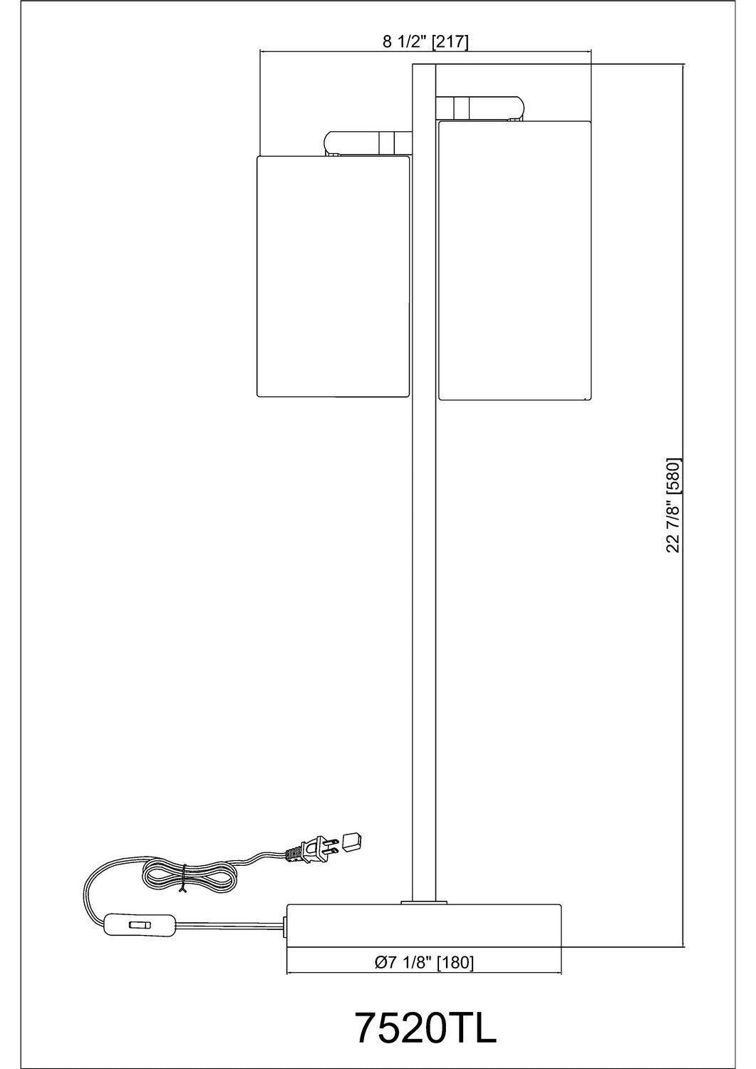 Lampe de bureau Lumina Noir mat – vue 6