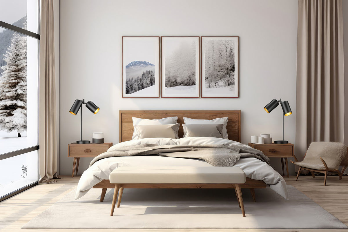 Lampe de bureau Lumina Noir mat – vue 7