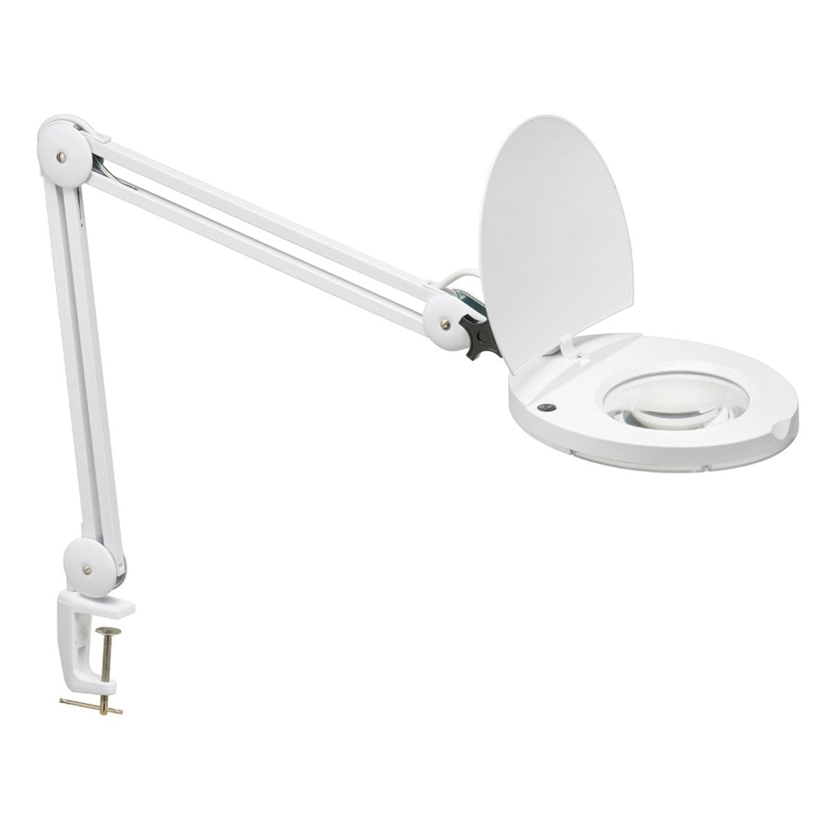 Lampe de bureau Magnifier - Blanc Lentille 5D - 2.75x by Dainolite | Luminaires & cie