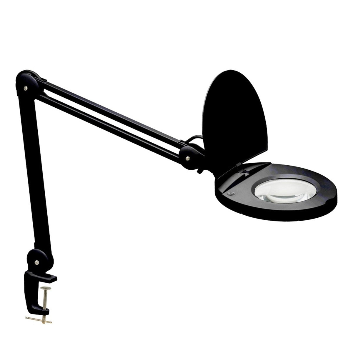 Lampe de bureau Magnifier - Noir Lentille 3D - 1.75x by Dainolite | Luminaires & cie