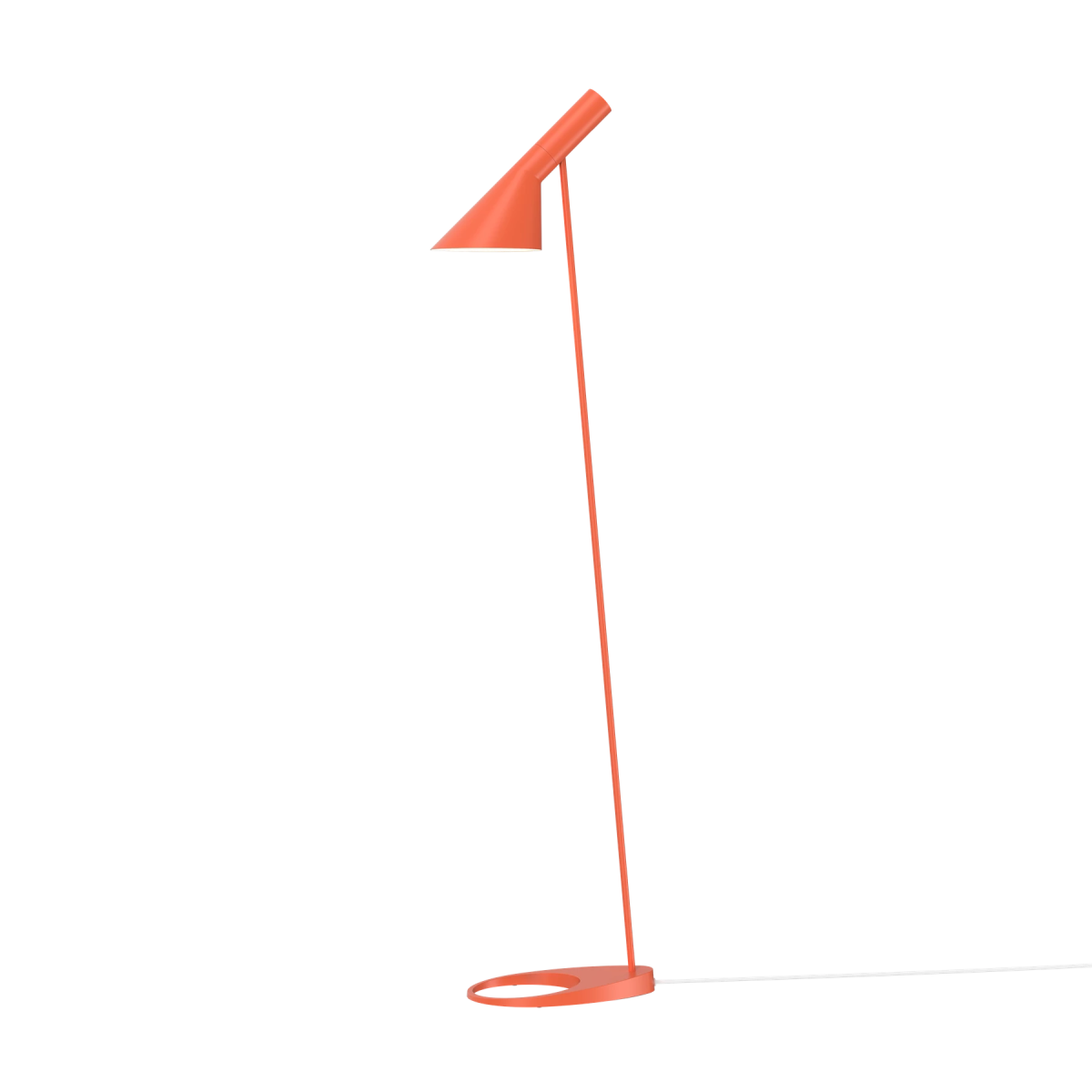 Lampe de plancher AJ - Orange électrique by Louis Poulsen | Luminaires & cie