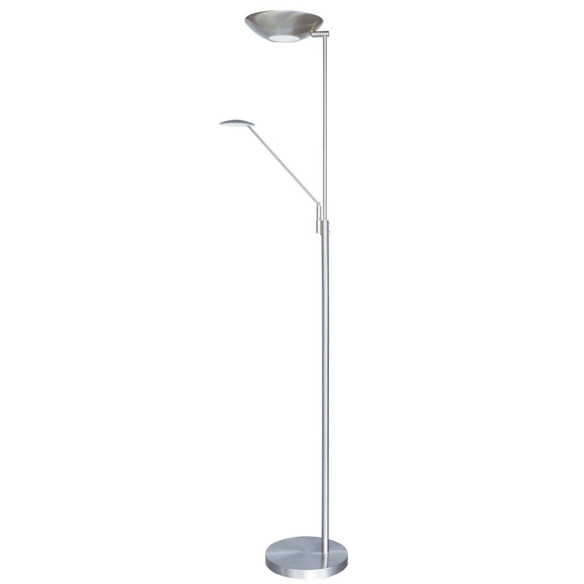 Lampe de plancher de lecture Daino 170 - Chrome satiné by Dainolite | Luminaires & cie