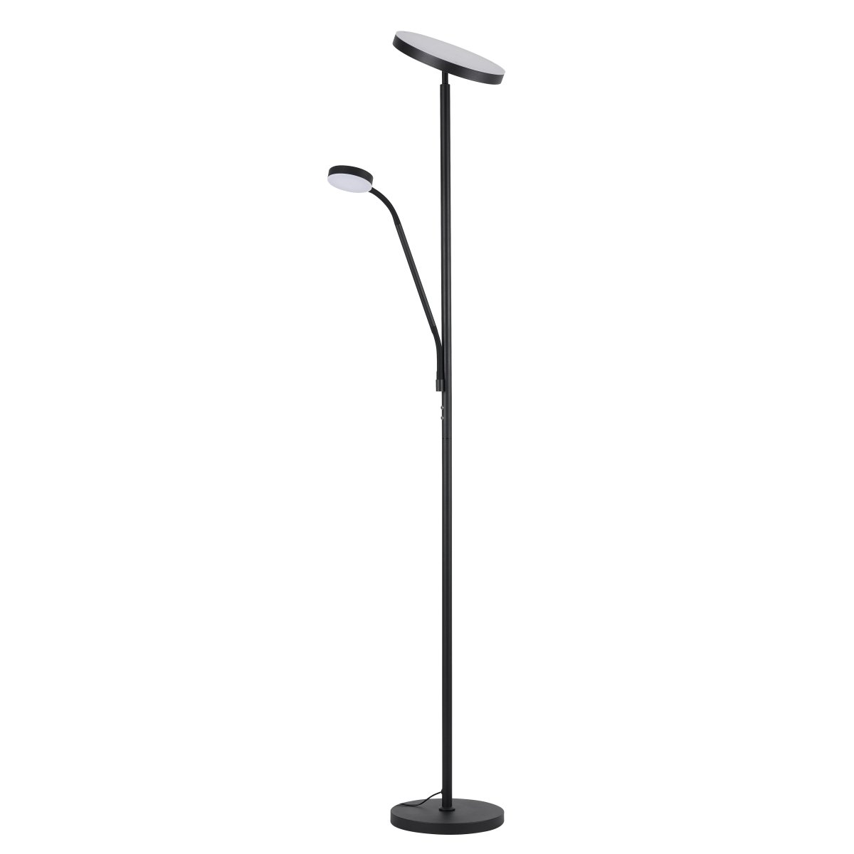 Lampe de plancher de lecture Daino 801 - Noir sableux by Dainolite | Luminaires & cie