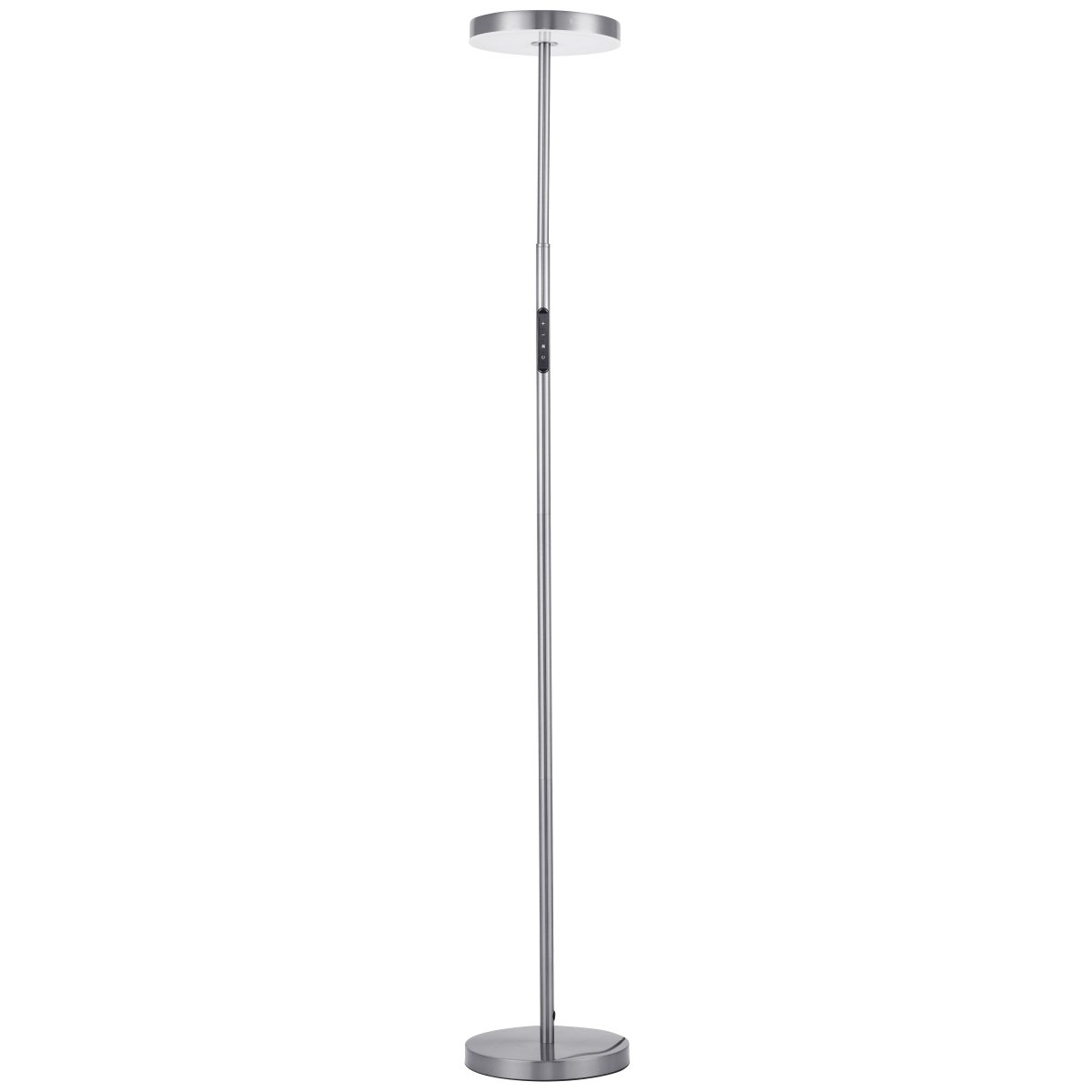 Lampe de plancher de lecture Francine - Nickel en satin by Dainolite | Luminaires & cie