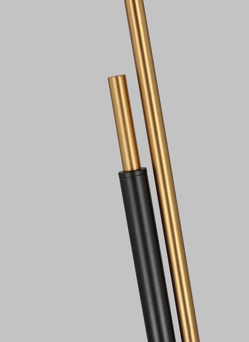 Lampe de plancher Franklin - Laiton brûlé et bronze profond by Visual Comfort Studio | Luminaires & cie