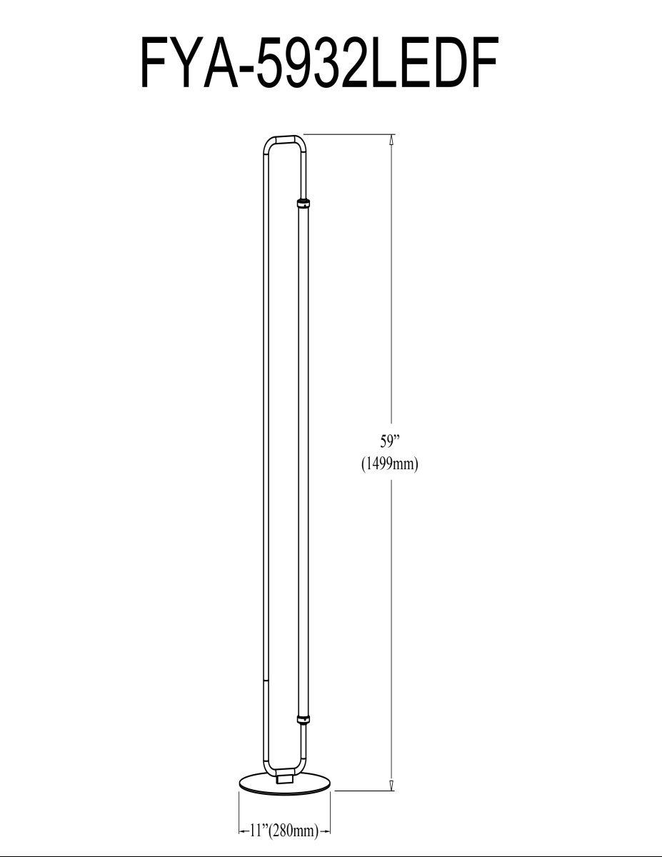 Lampe de plancher Freya - Laiton vieilli by Dainolite | Luminaires & cie