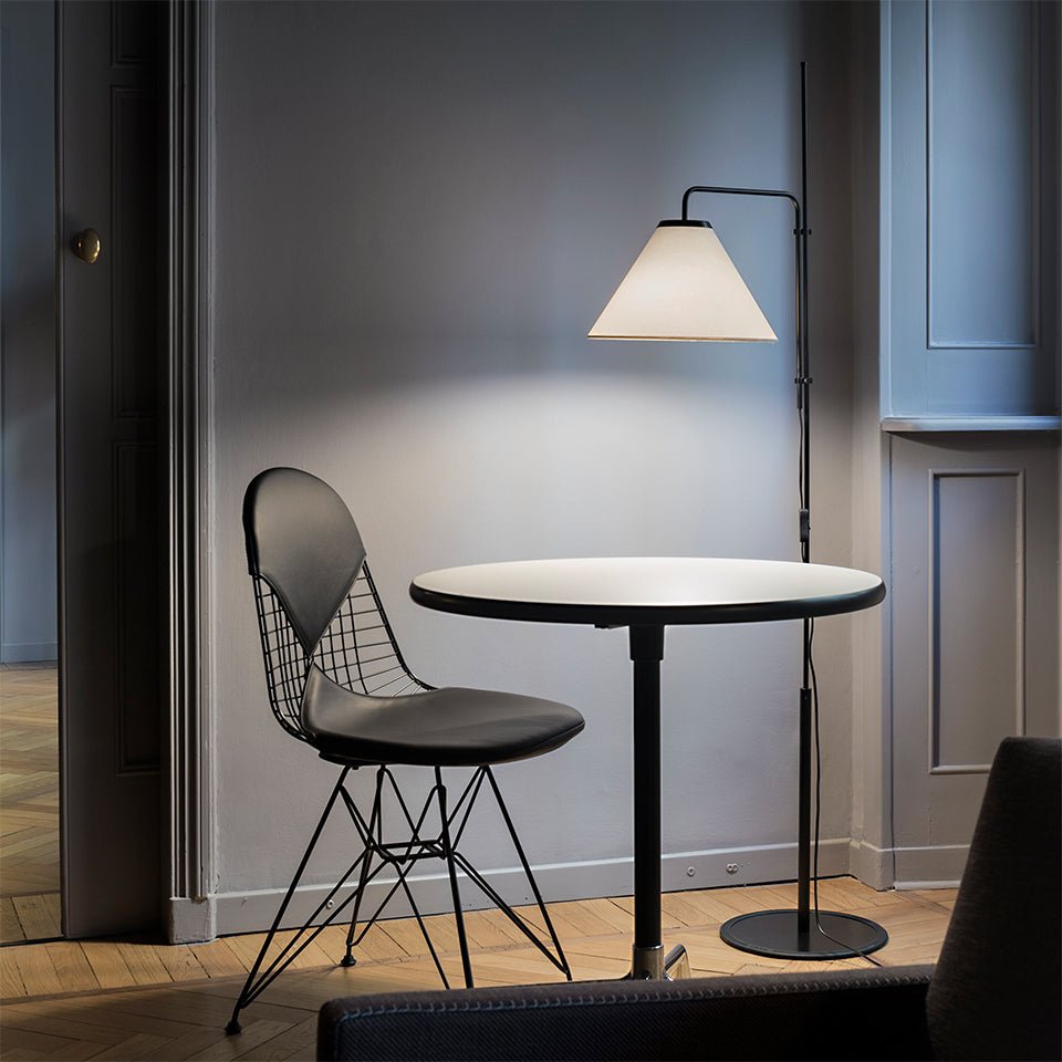 Lampe de plancher Funiculí Fabric - Blanc by Marset | Luminaires & cie