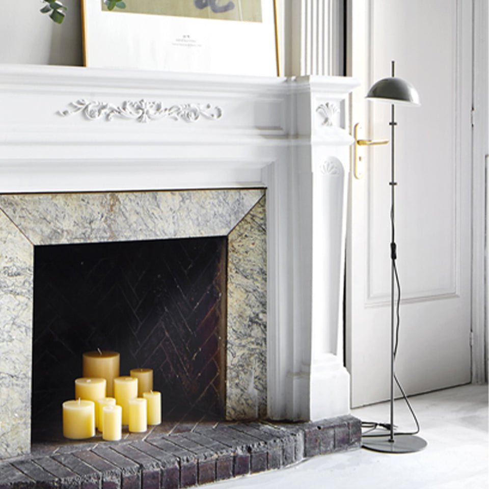 Lampe de plancher Funiculí - Blanc cassé by Marset | Luminaires & cie