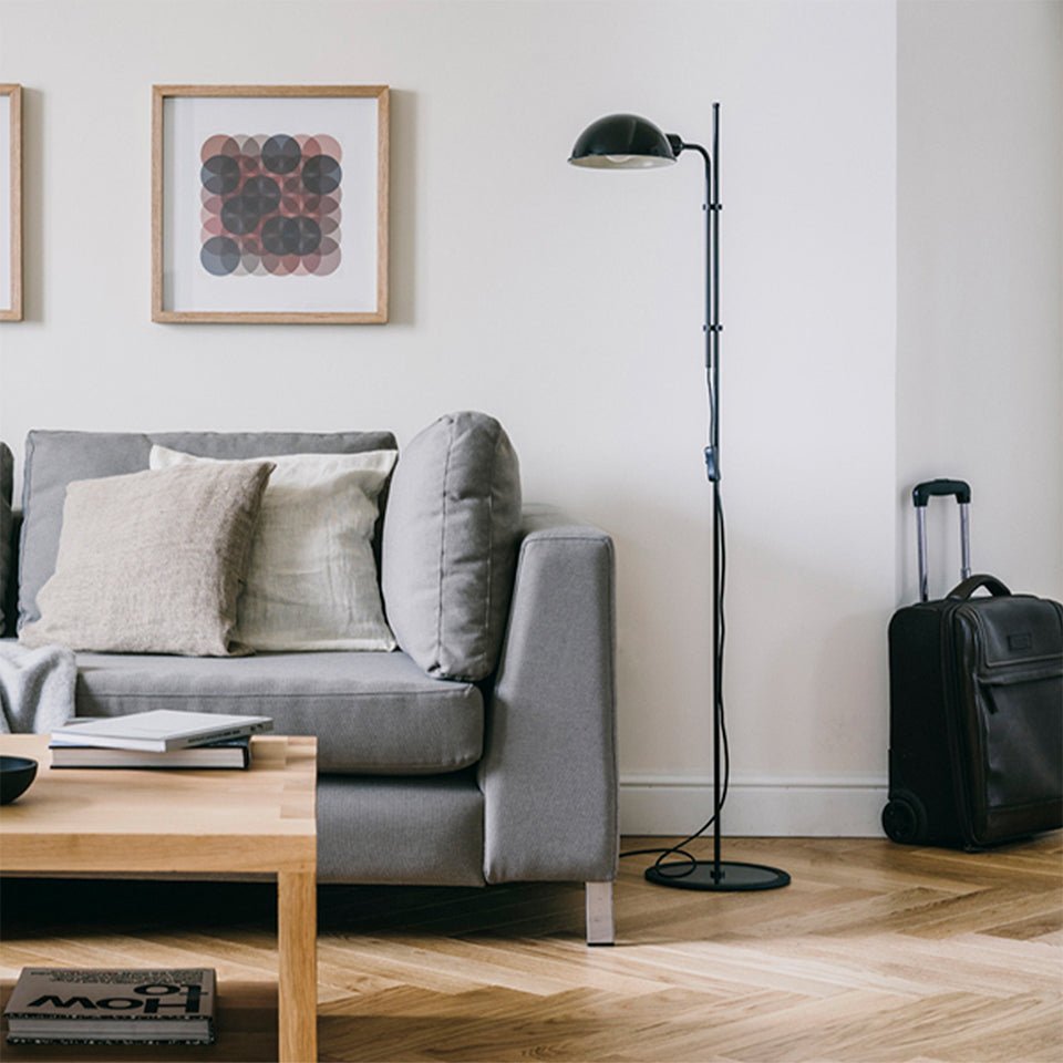 Lampe de plancher Funiculí - Noir by Marset | Luminaires & cie