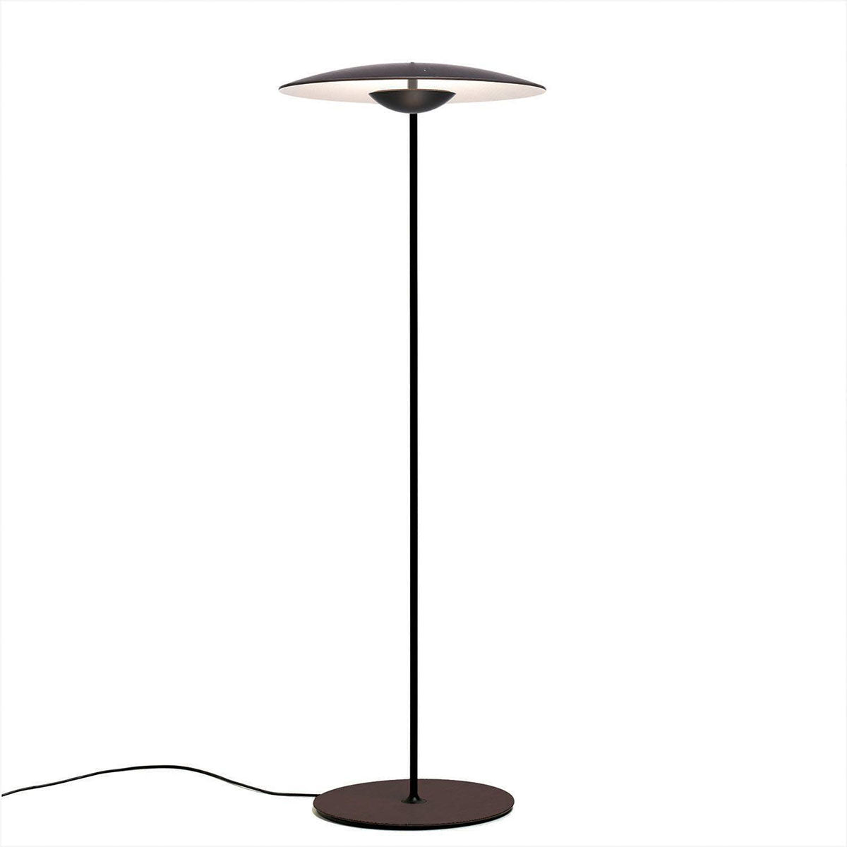 Lampe de plancher Ginger - Wenge/Blanc by Marset | Luminaires & cie