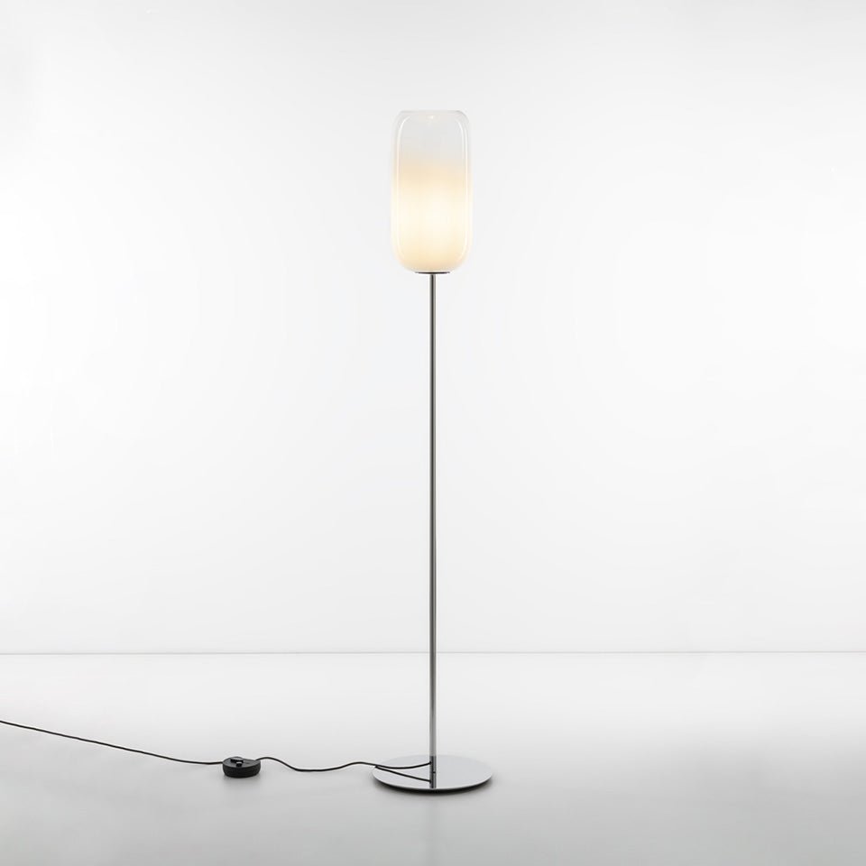 Lampe de plancher Gople - Blanc Fumé by Artemide | Luminaires & cie