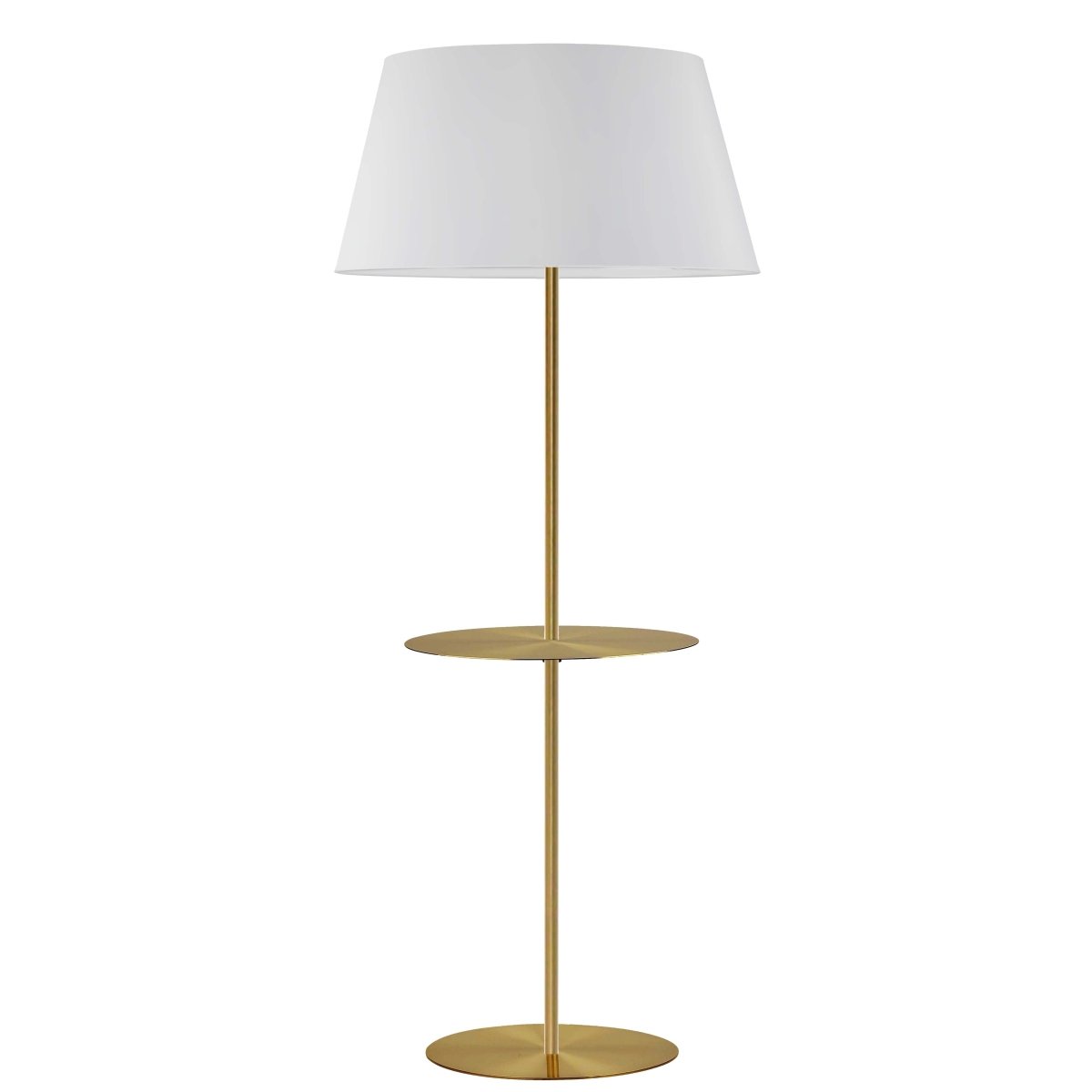 Lampe de plancher Gretchen R - Laiton vieilli Avec table by Dainolite | Luminaires & cie