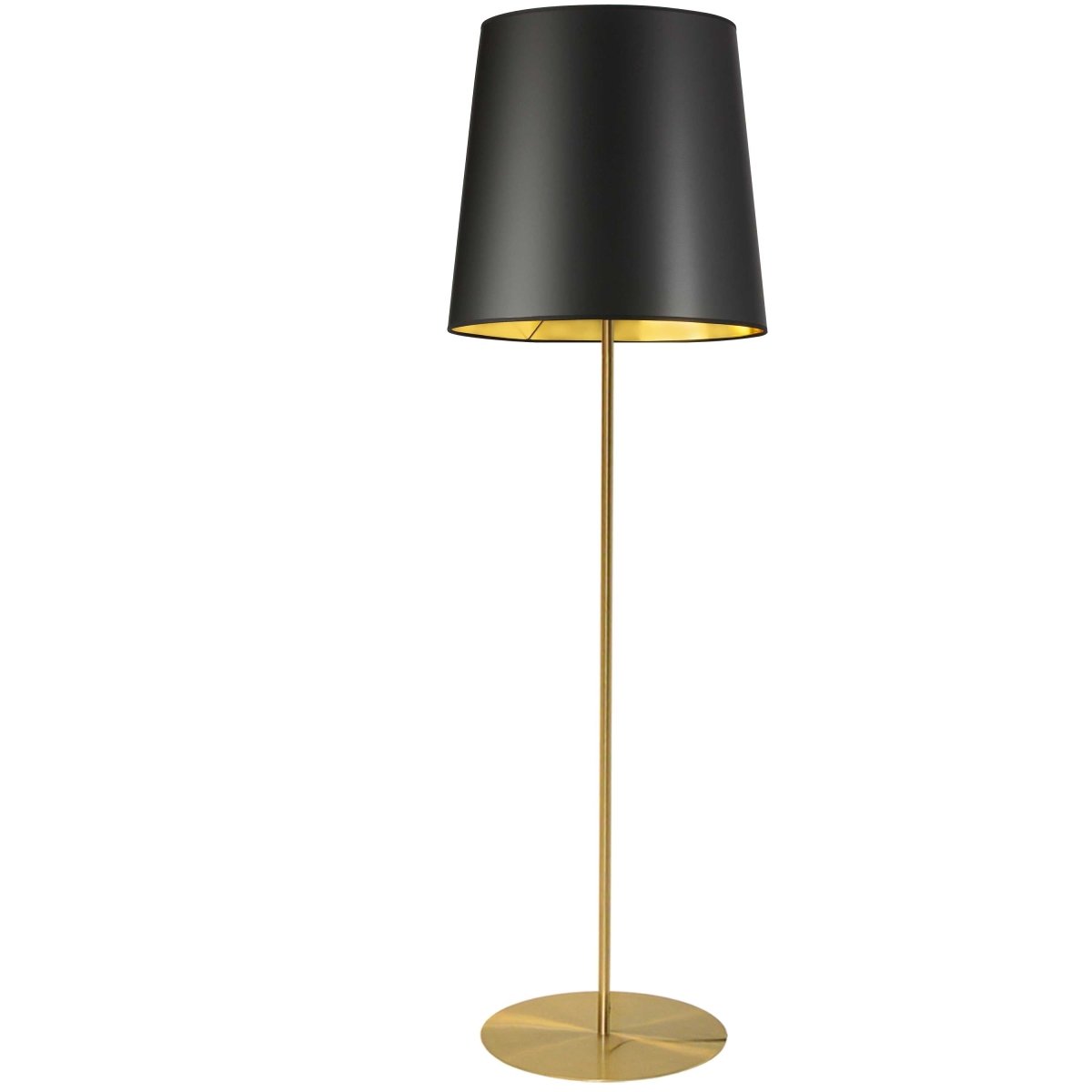 Lampe de plancher Maine - Laiton vieilli Noir by Dainolite | Luminaires & cie