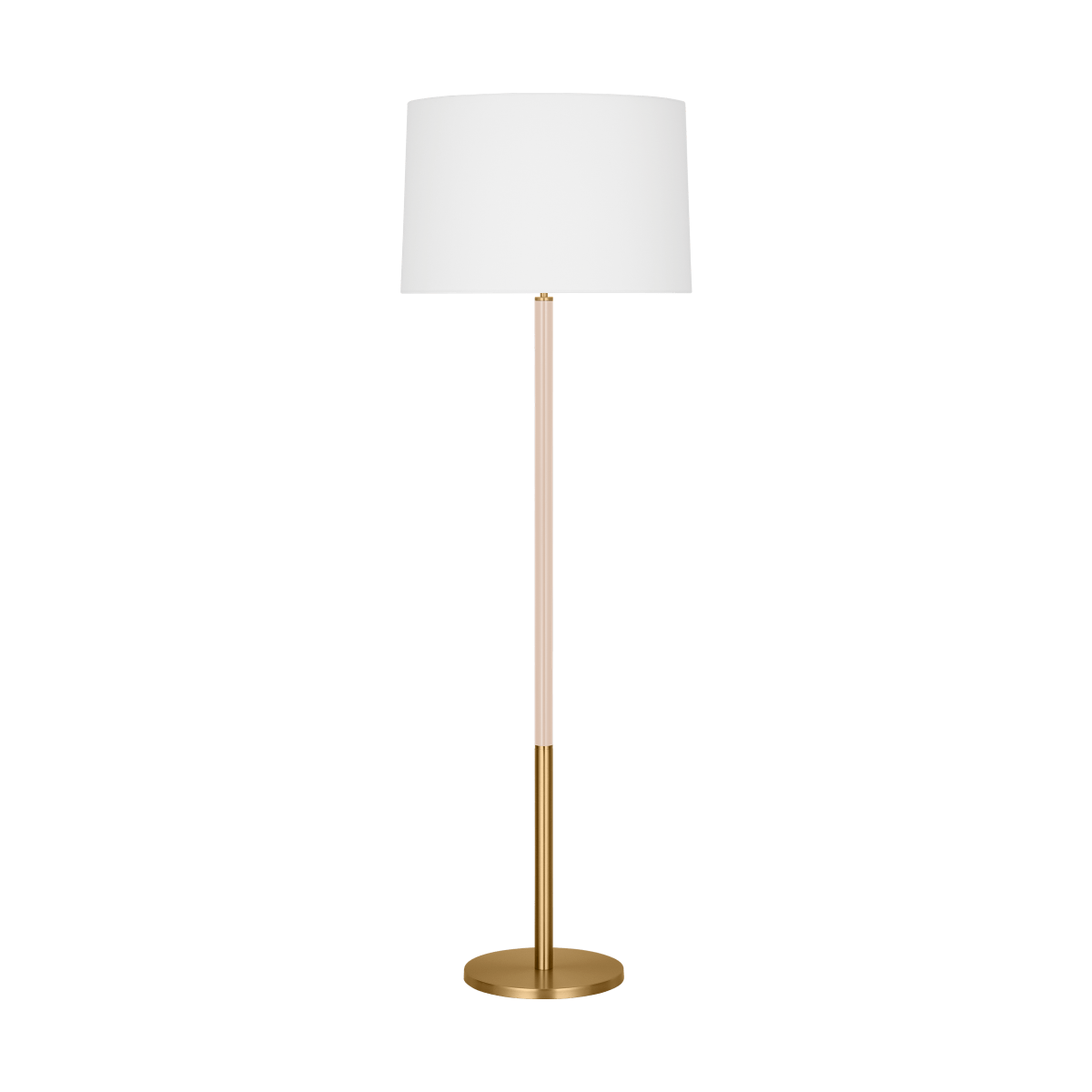 Lampe de plancher Monroe - Laiton brûlé et fard à joues by Visual Comfort Studio | Luminaires & cie