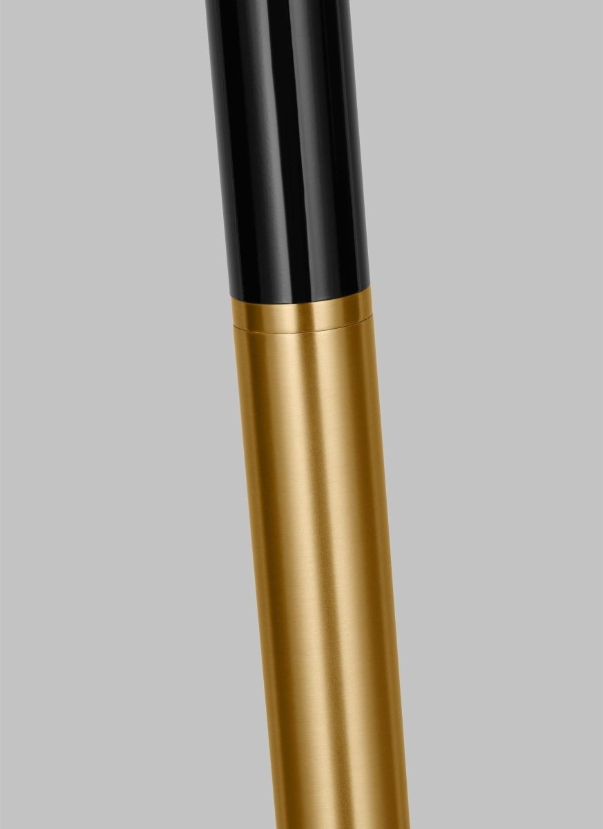 Lampe de plancher Monroe - Laiton bruni et noir by Visual Comfort Studio | Luminaires & cie