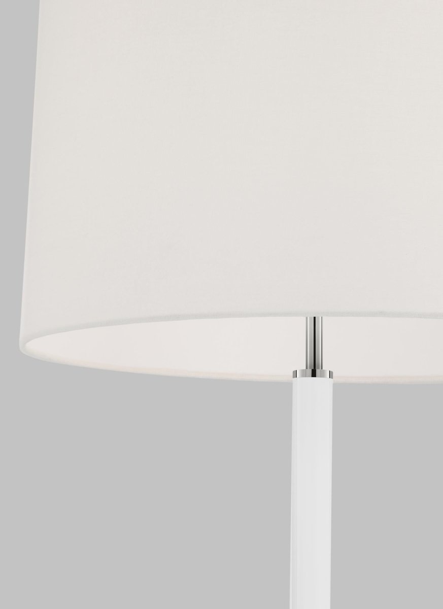 Lampe de plancher Monroe - Nickel poli by Visual Comfort Studio | Luminaires & cie