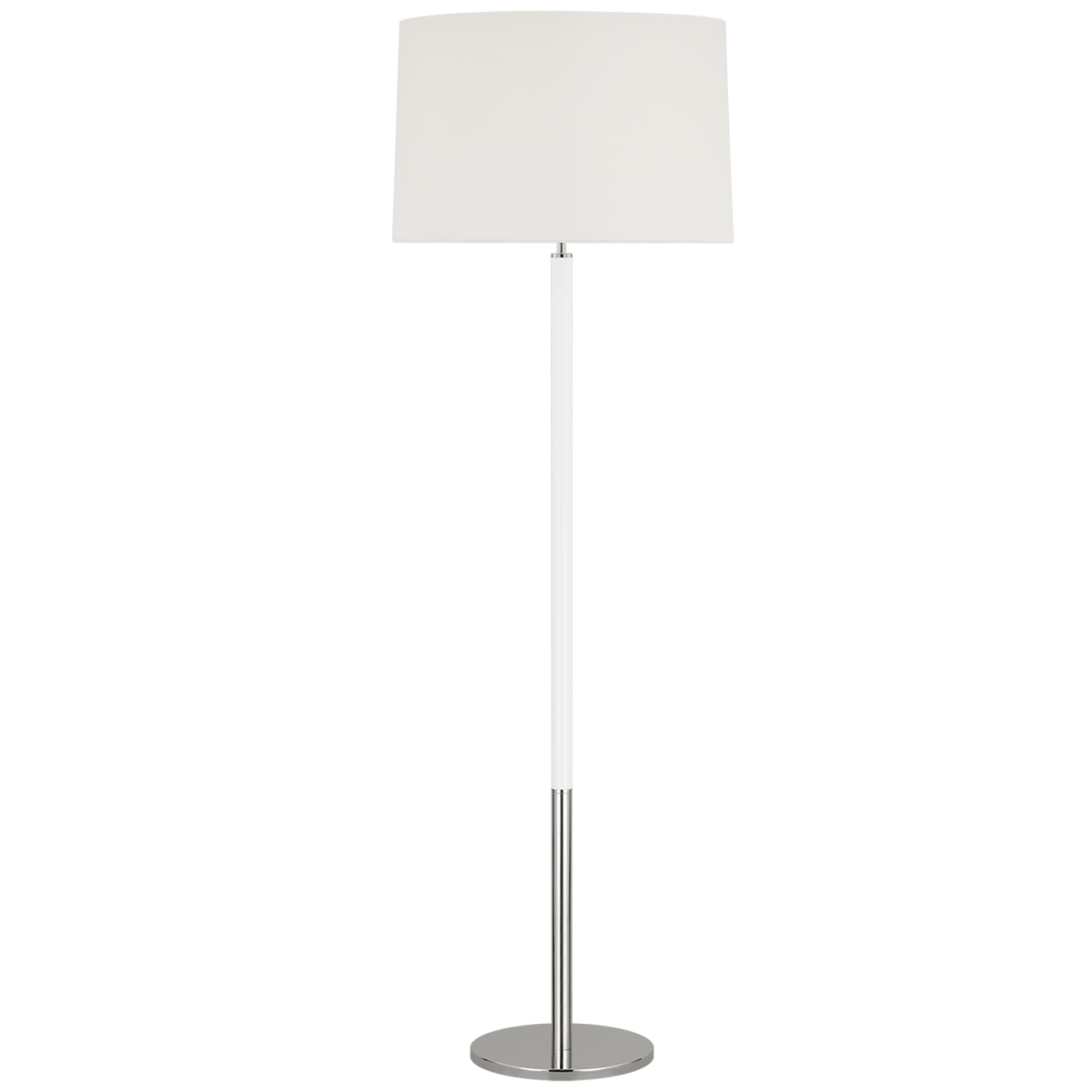 Lampe de plancher Monroe - Nickel poli by Visual Comfort Studio | Luminaires & cie