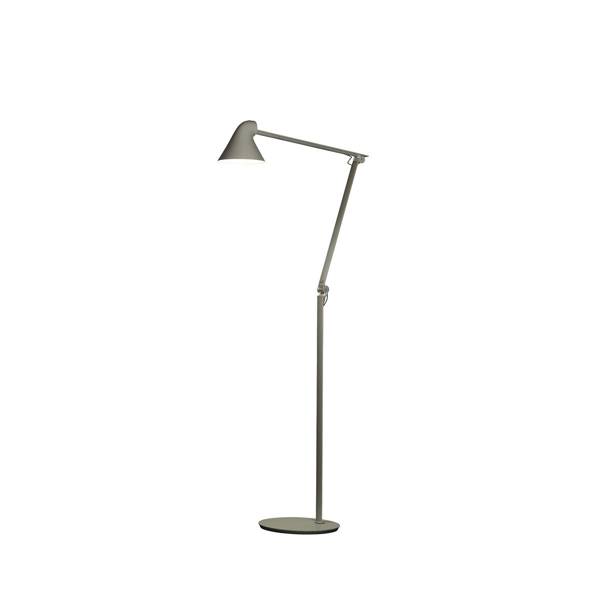 Lampe de plancher NJP - Noir Blanc Doux (3000K) by Louis Poulsen | Luminaires & cie