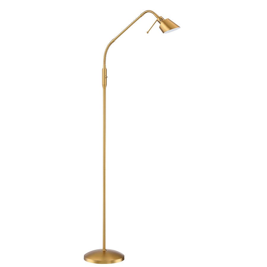 Lampe de plancher Oslo - Laiton by Kendal | Luminaires & cie