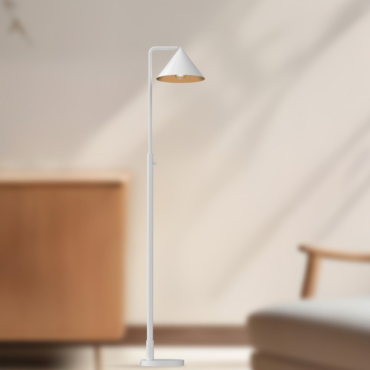 Lampe de plancher Remy - Blanc by Alora Lighting | Luminaires & cie