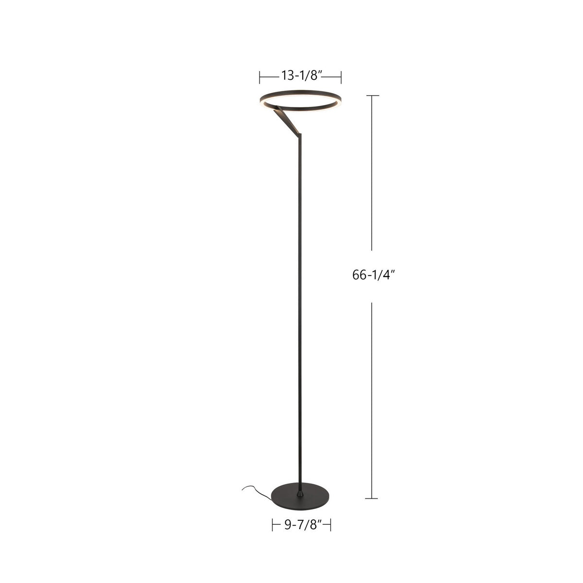 Lampe sur pied Roda Noir – vue 4