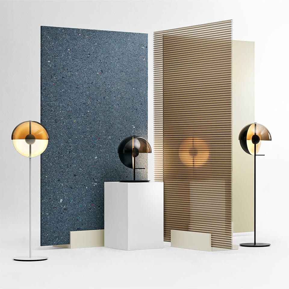 Lampe de plancher Theia - Noir by Marset | Luminaires & cie
