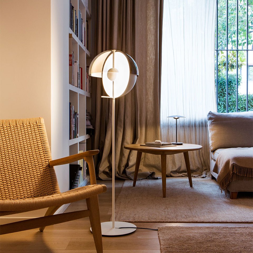 Lampe de plancher Theia - Noir by Marset | Luminaires & cie