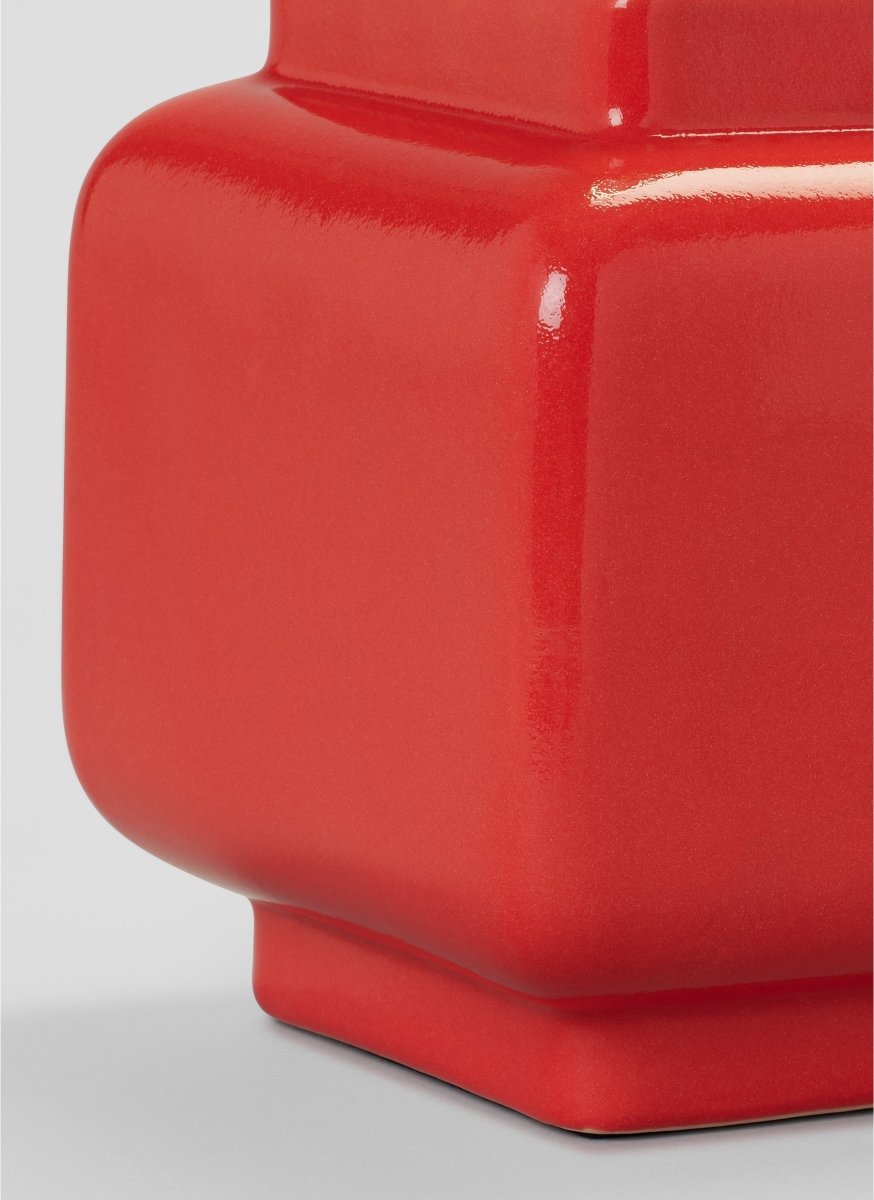 Lampe de table Anderson M - Rouge lucent by Visual Comfort Studio | Luminaires & cie