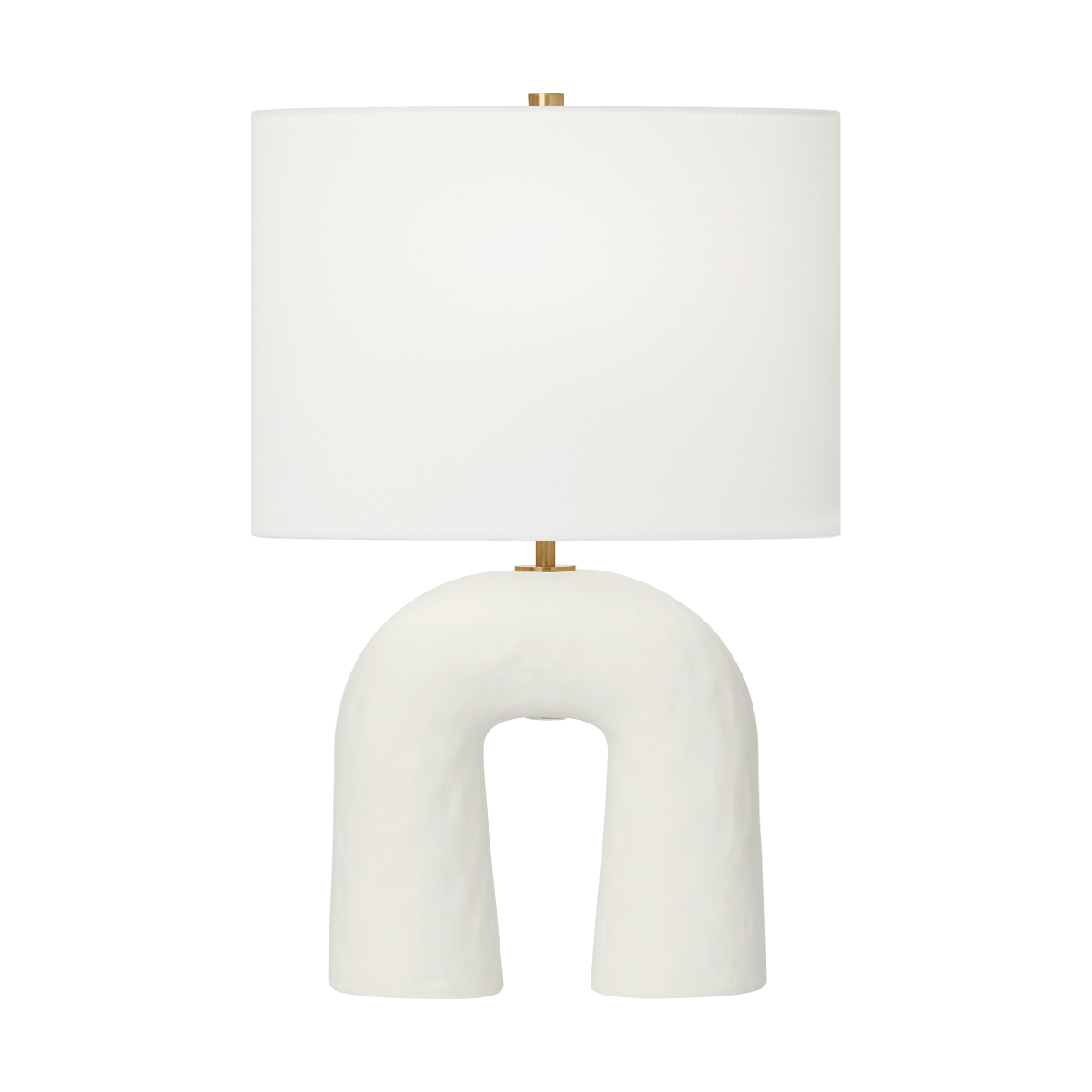 Lampe de table Aura - Céramique blanche mate 14" by Visual Comfort Studio | Luminaires & cie